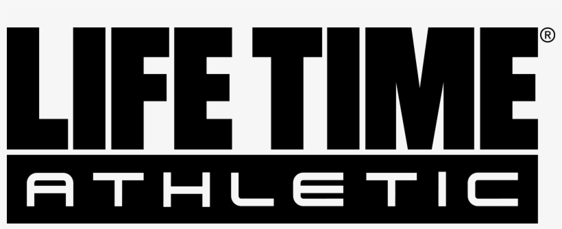 Logo Life Time Athletic Bw - Lifetime Fitness Logo, transparent png