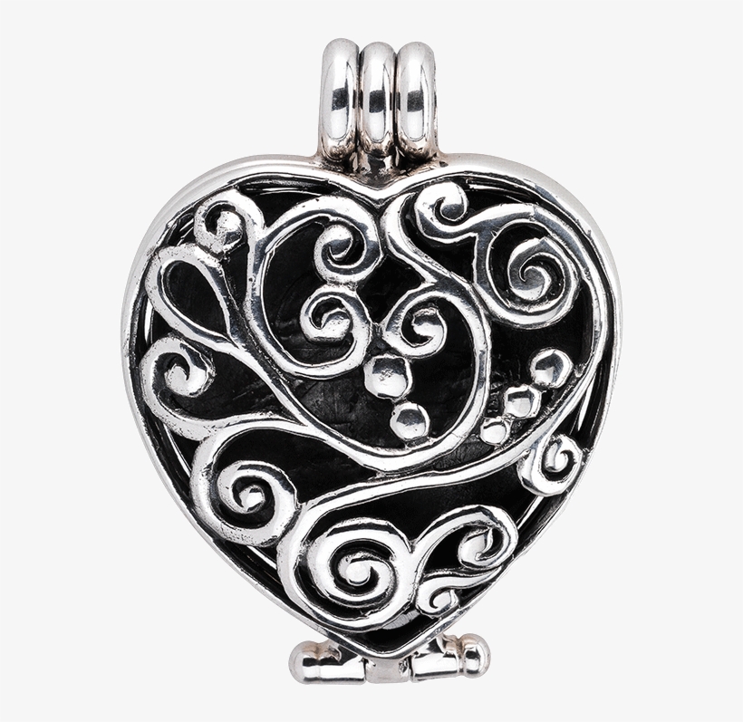 Aroma Dream Silver Heart Big - Silver, transparent png