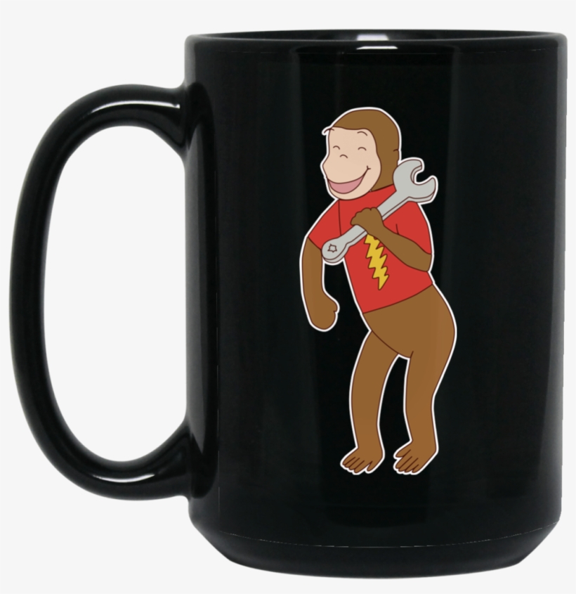 Left Handed Monkey Wrench 15 Oz - Golf Stud Black 15oz Mug, transparent png