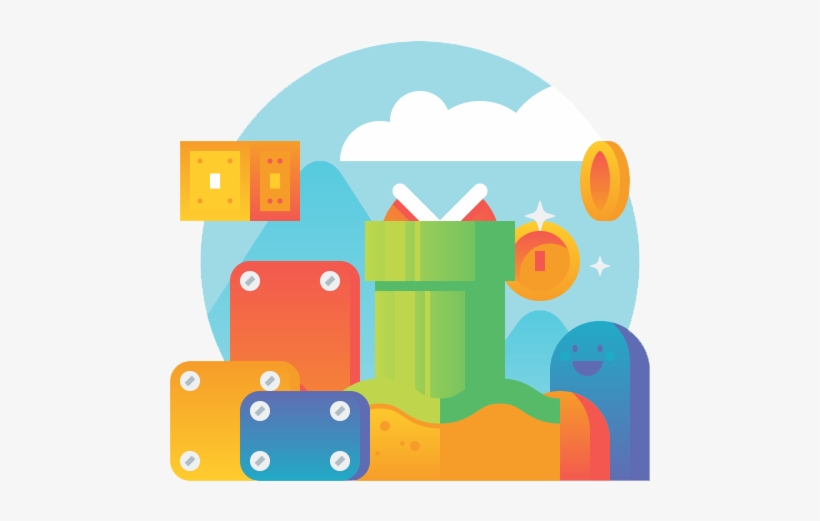 Super Mario Clipart Pipe - Illustration, transparent png