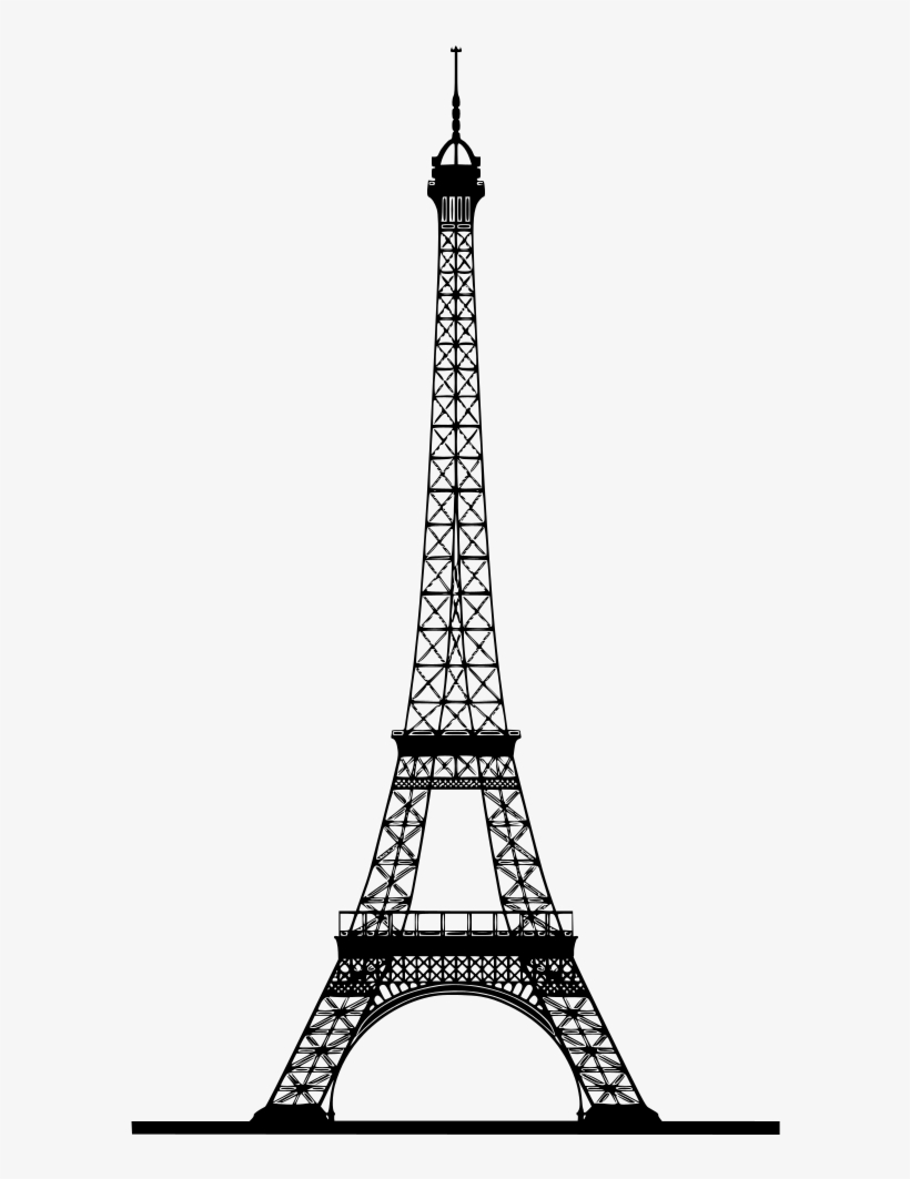 78 - Drawing Fancy Eiffel Tower, transparent png