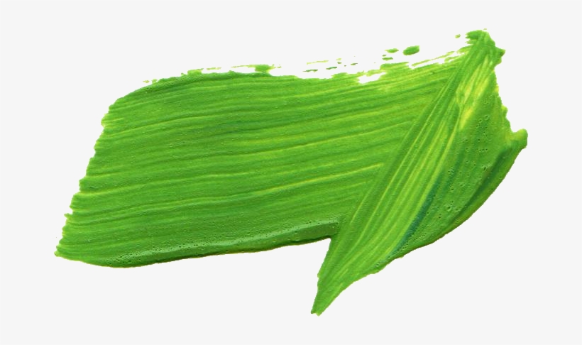 Green Paint Brush Stroke 8 - Green Paint Brush Stroke, transparent png