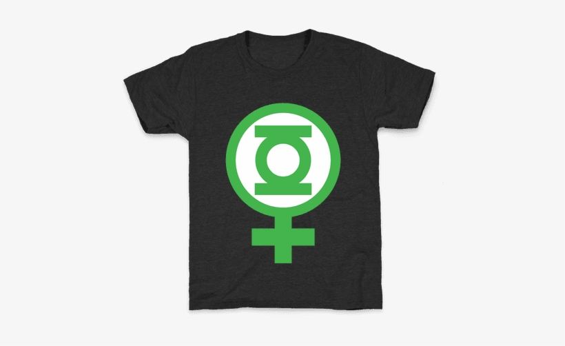 Green Lantern Feminist Kids T-shirt - T-shirt, transparent png