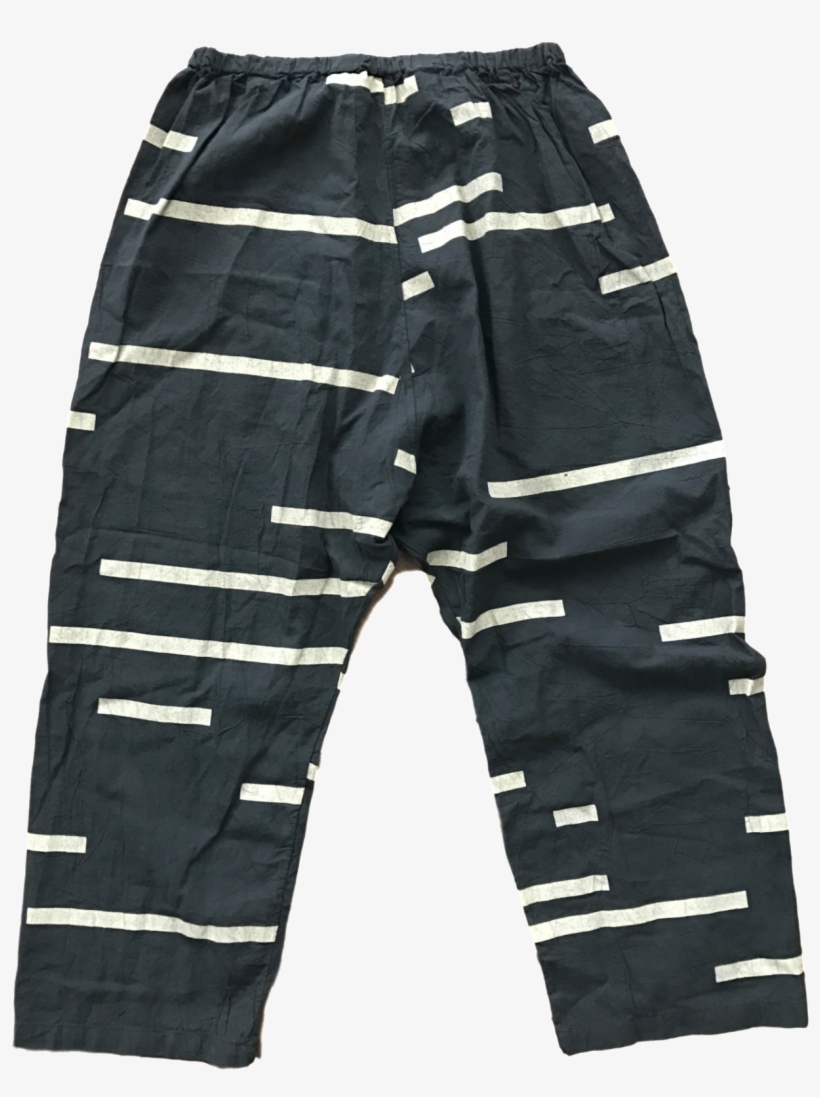 Uzi Nyc / Black Stripe Pant - Pocket, transparent png