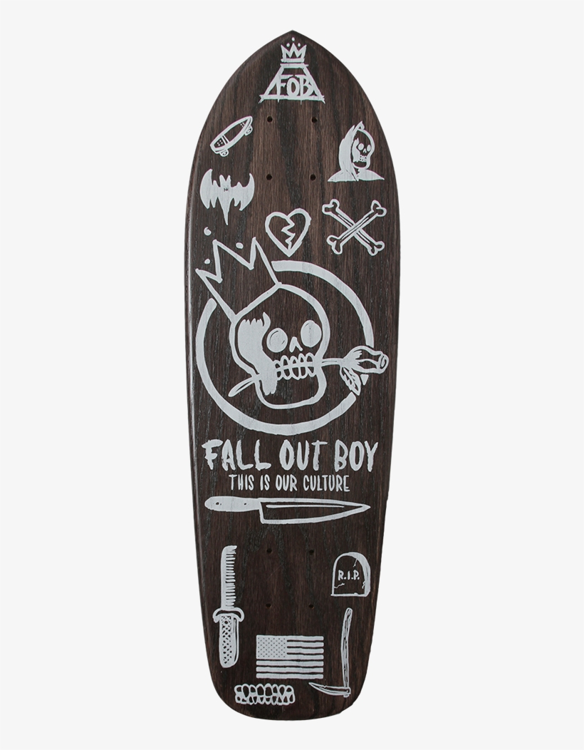 Fall Out Boy - Fall Out Boy Skateboard Deck, transparent png