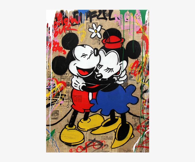 1 - Mickey Mouse Mr Brainwash, transparent png
