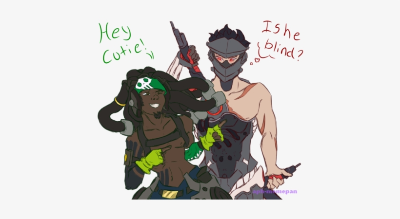 Someone Mentioned Beta Lucio And Blackwatch Genji In - Lucio And Genji, transparent png