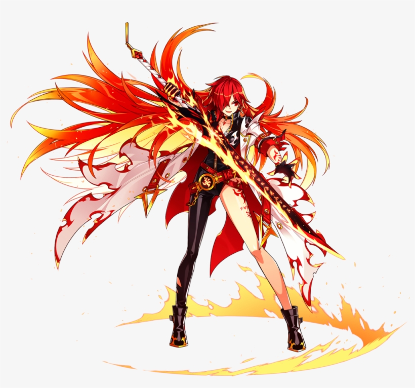 Http - //ami - Animecharactersdatabase - Com/uploads/chars/36338- - Elsword Rose 3rd Job, transparent png