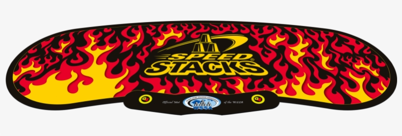 Additional Media - Speed Stacks Competitor - Neon Orange Set / Black Flame, transparent png