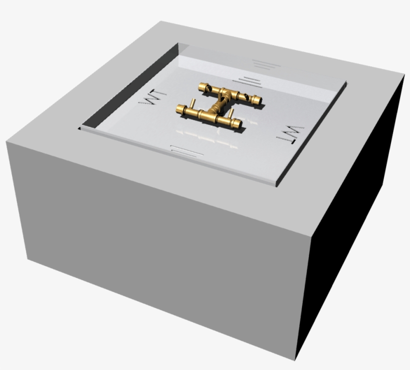 Square Fire Pit 36” - 36" X 36" Ready-to-finish Square Gas Fire Pit Kit,, transparent png