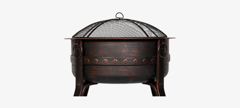 La Hacienda Brava Steel Firepit - Bronze, transparent png