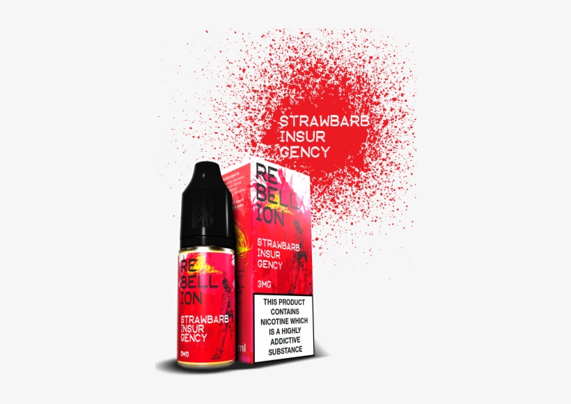 Strawbarb Insurgency 80/20 Sub Vaping - Rebellion Eliquids, transparent png