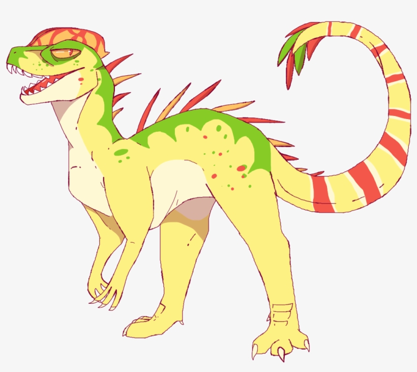 Decided To Do Some Practice With My Dilophosaurus Girl - Tyrannosaurus, transparent png