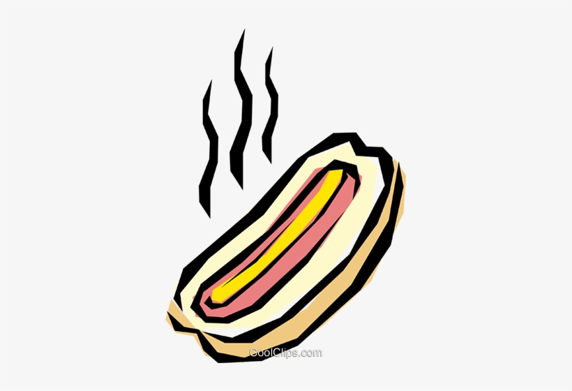 Hot Dog Royalty Free Vector Clip Art Illustration - Illustration, transparent png