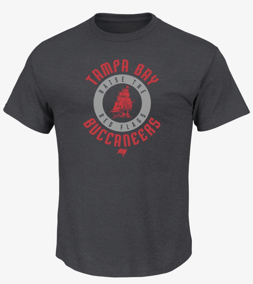 Majestic Buccaneers Men's Charcoal Keep Score Tee By - Panthers Super Bowl 50 Champions, transparent png