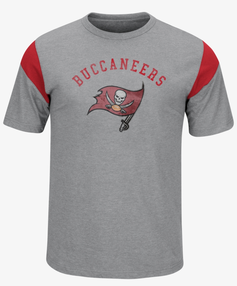 Majestic Buccaneers Men's Grey Pure Heritage Tee By - Tampa Bay Buccaneers, transparent png