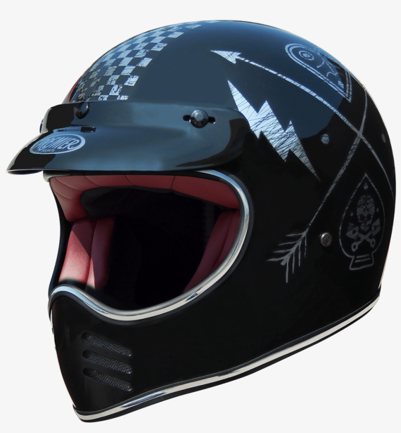 old motocross helmet