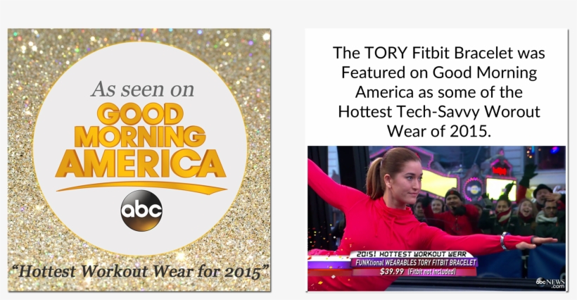 The Tory Fitbit Bracelet Was Featured On Good Morning - Funktional Wearables Fitbit Bracelet For Fitbit Charge, transparent png