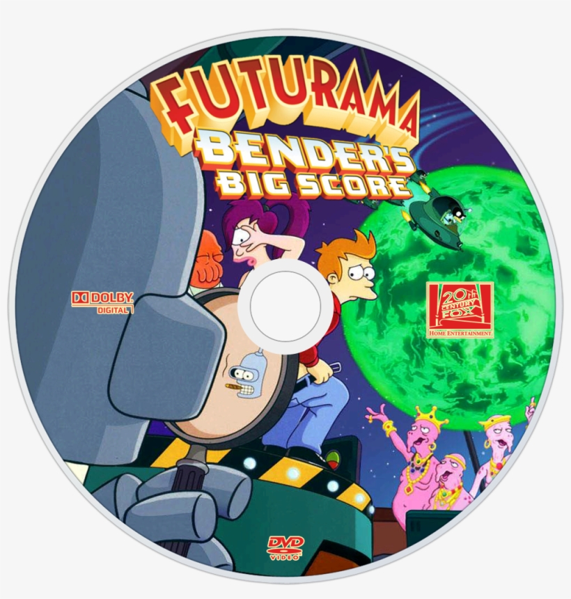 Bender's Big Score Dvd Disc Image Futurama Bender's Big Score (dvd