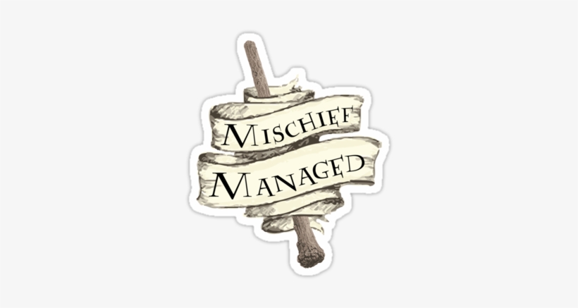 Http - //www - Redbubble - Mischief Managed Grid Pos=67&p=sticker - Lumos Font, transparent png