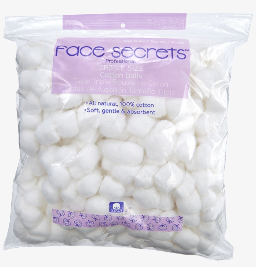 Face Secrets Professional Triple Cotton Balls, transparent png
