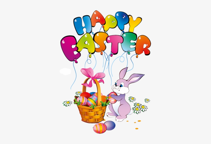 Happy Easter Bunny Transparent Clipart - Happy Easter Bunny Clipart, transparent png