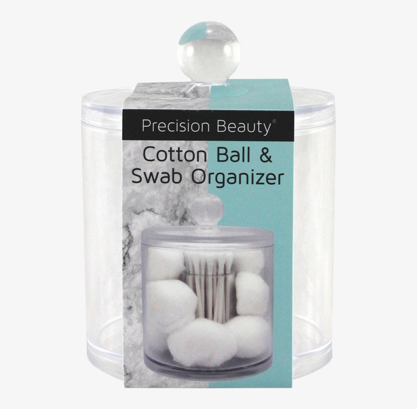 Cotton Ball & Swab Organizer - Precision Beauty Cotton Ball & Swab Organiser, transparent png