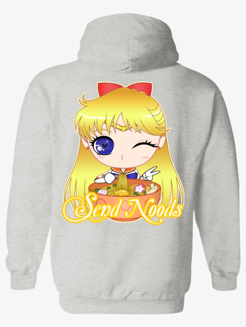 Sailor Venus Send Noods Hoodie *back Print Only* - Hoodie, transparent png