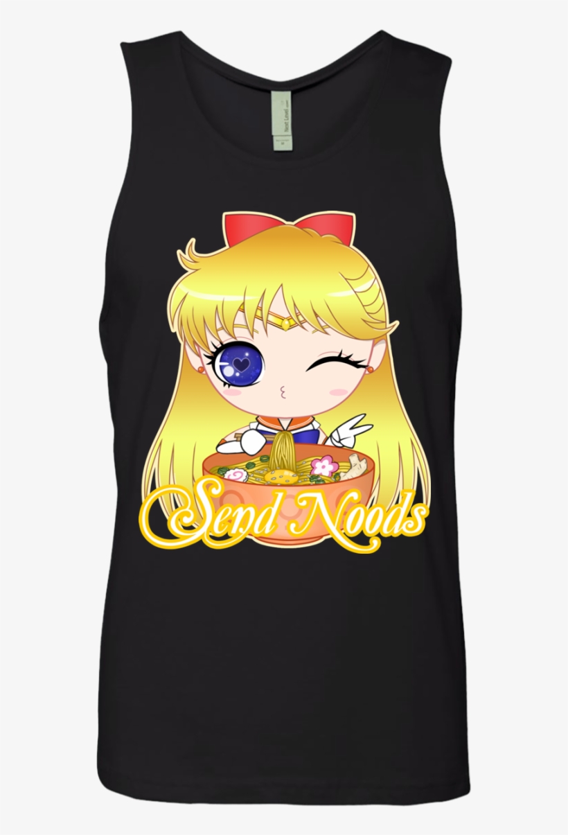 Sailor Venus Send Noods Next Level Men's Tank - Crew Neck, transparent png