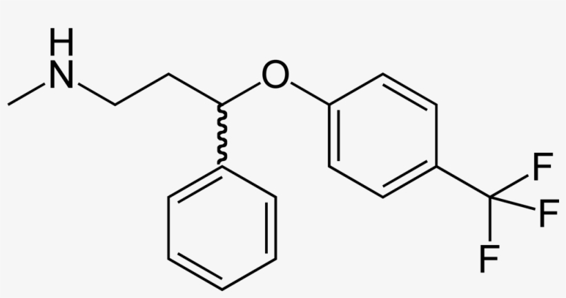 Fluoxetine 2d Skeletal - Fluoxetine Png, transparent png