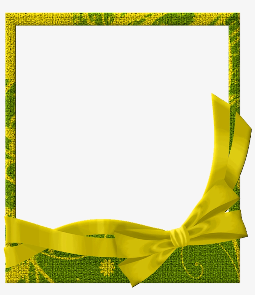 Green And Yellow Frame, transparent png