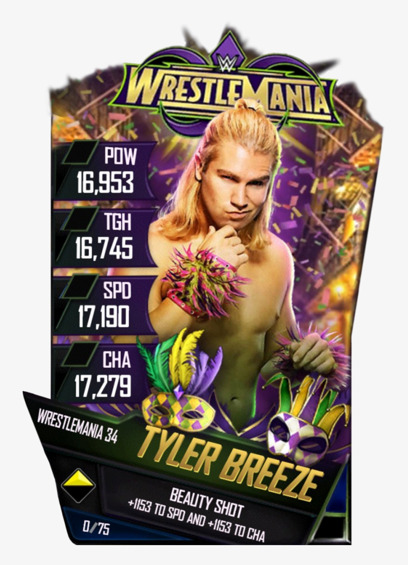 Tylerbreeze S4 19 Wrestlemania34 - Wwe Wrestlemania Xxvii (2011), transparent png