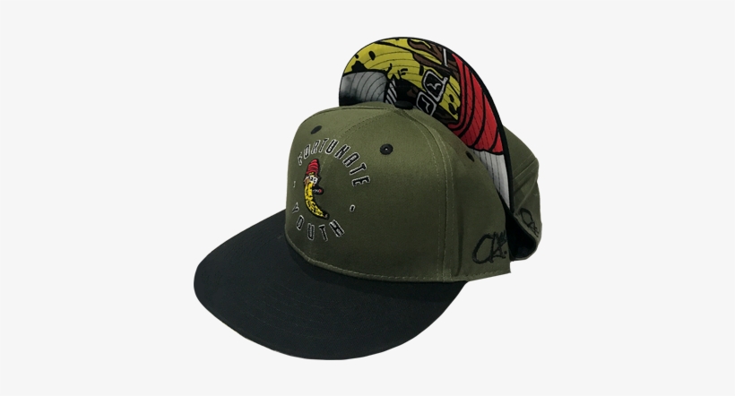 Rasta Banana Embroidered Snapback - Embroidery, transparent png