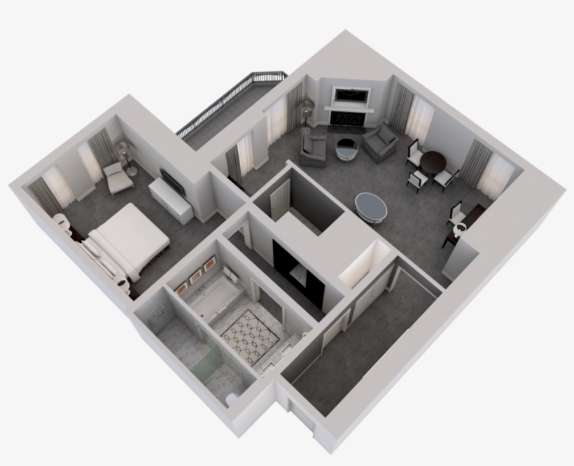 Gold Coast Corner Suite - Floor Plan, transparent png