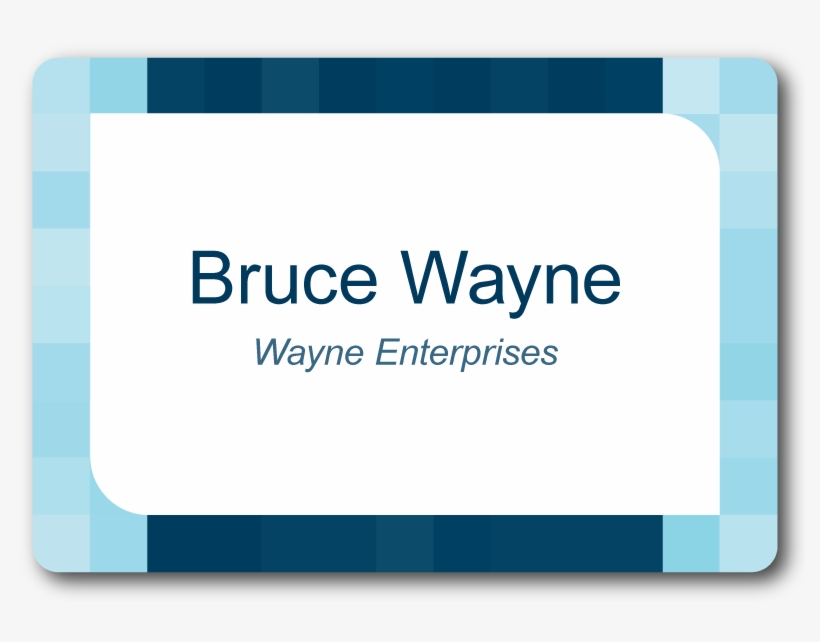 Nametag - Squares - Name Tag, transparent png