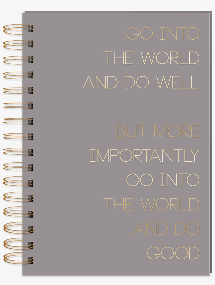 Do Good Spiral Bound Journal - Notebook, transparent png