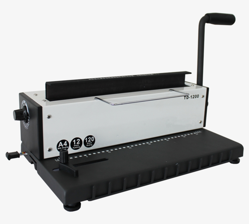 Techtongda 34holes Punching Binding Machine All Steel - Binding Binder All Steel Metal Wire Coil 34holes Punching, transparent png