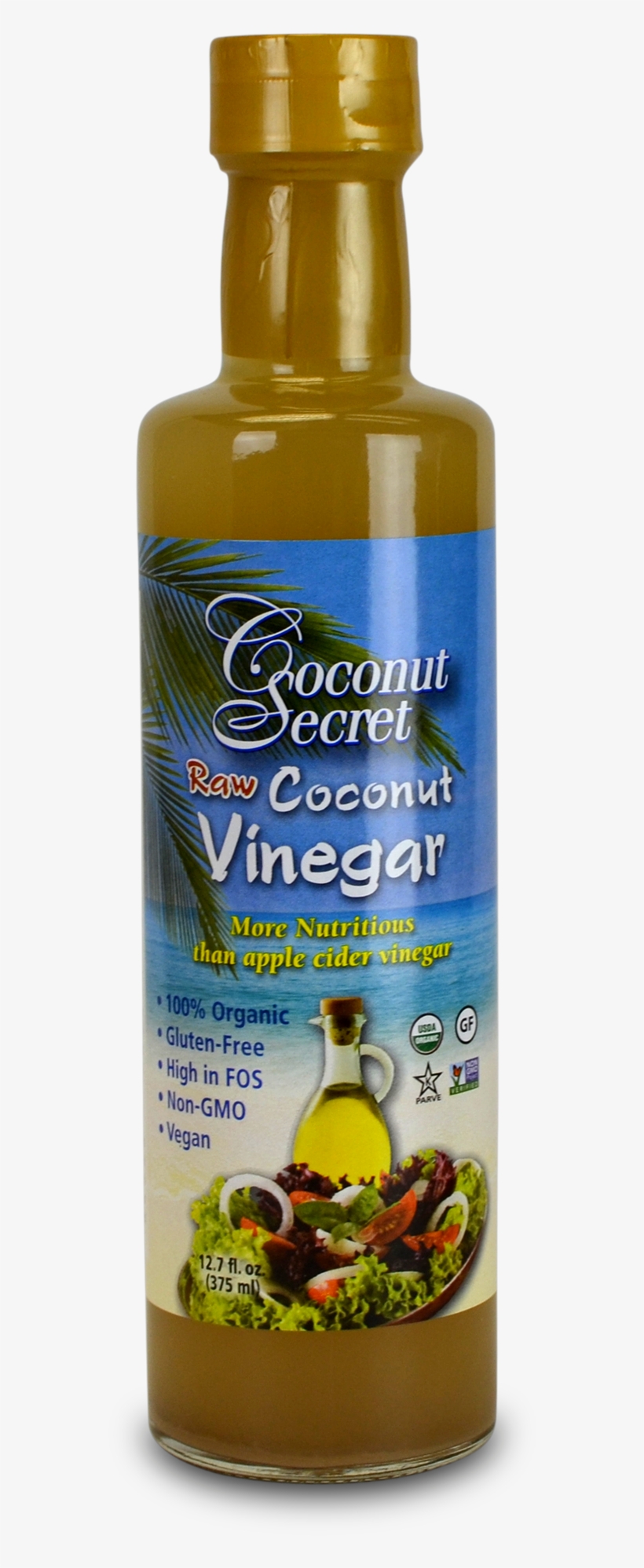 Coconut Secret Coconut Sap Vinegar - Coconut Secret - Raw Coconut Vinegar - 12.7 Oz., transparent png