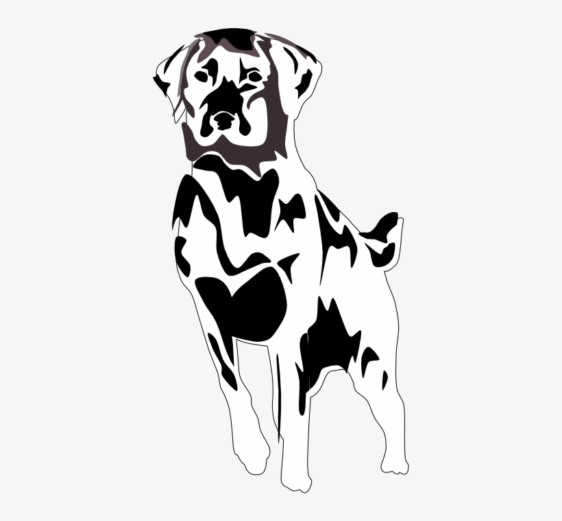 Black Lab Black White Line Art 555px - Labrador Retriever, transparent png