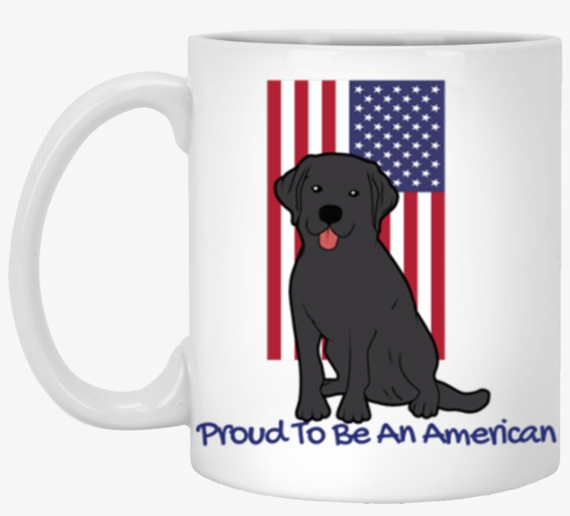 Black Labrador Retriever T-shirt And Mugs - Canada And The American Dream, transparent png