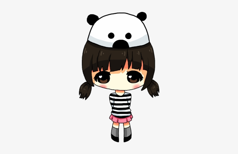 Photo - Panda Kawaii Girl Png, transparent png