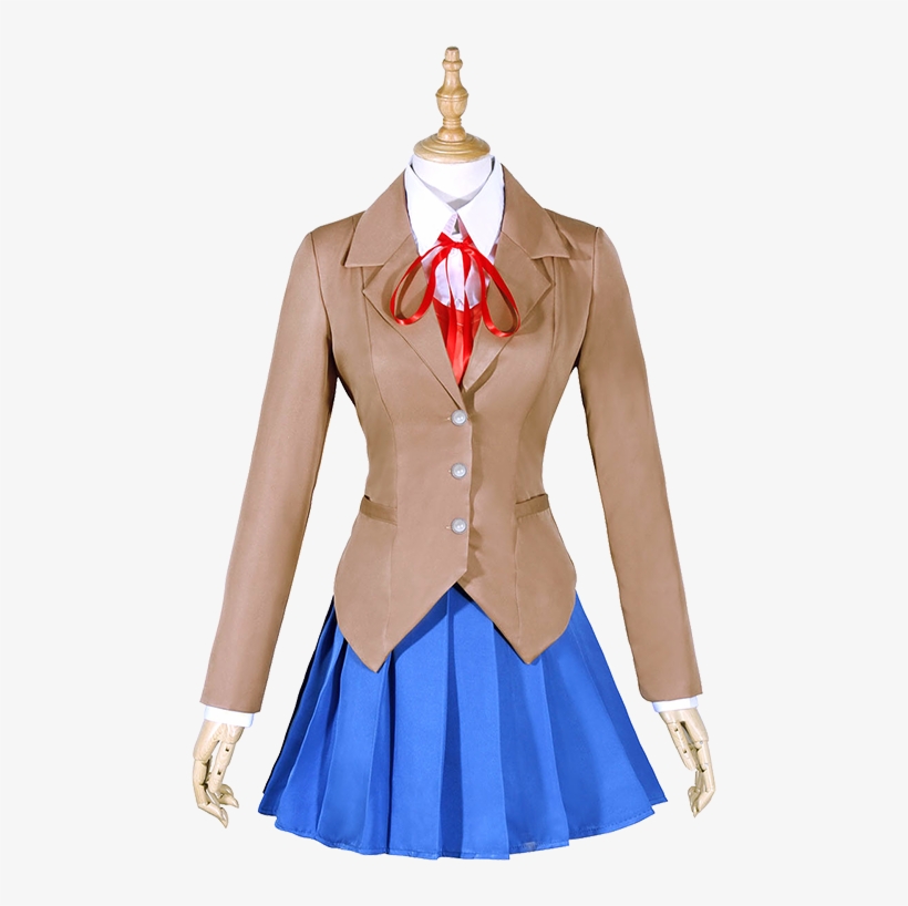 Doki Literature Club Monika Cosplay Costumes - Doki Doki Literature Club Cosplay Costume, transparent png