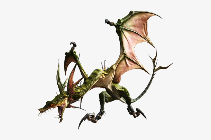 A Less-imposing Relative Of Dragons, Wyverns Often - Final Fantasy 14 Wyvern, transparent png