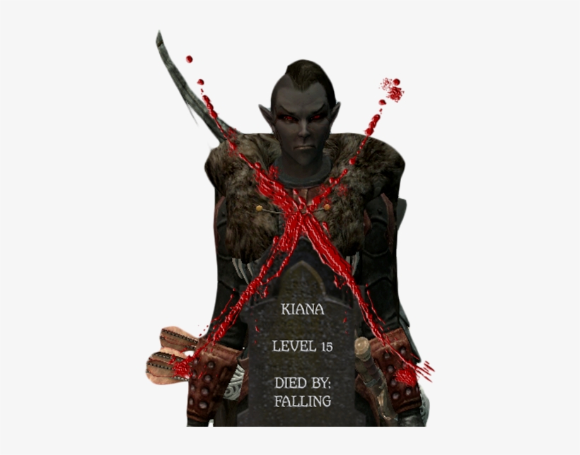 Skyrim Permadeath Adventures 10th Character Death Of - Action Figure, transparent png