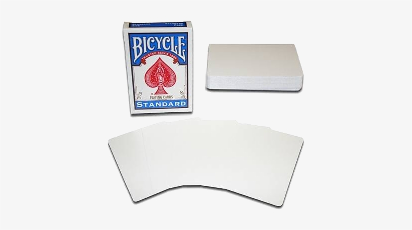 Playing Cards Bicycle Double Blank - Bicycle Poker Size Standard Index Playing Cards-blue, transparent png