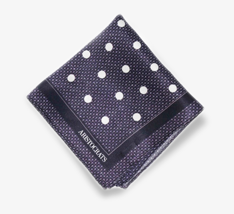 Dark Border Dot Silk - Handkerchief, transparent png
