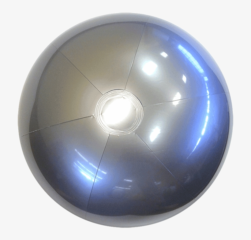 Silver Beach Ball, transparent png
