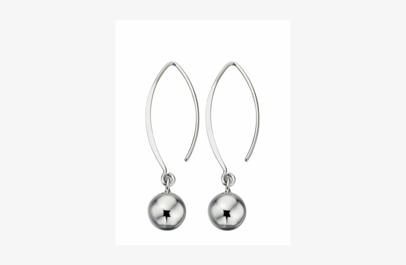 Sterling Silver Ball Drop Hook Earrings 646x455 PNG Download PNGkit