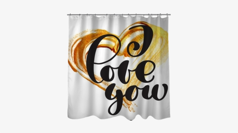Card Valentine I Love You Vector Lettering Stylish - Brush, transparent png