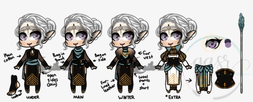 Dragon Age Elf Adopt - Drawing, transparent png